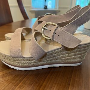 Marc Fisher 9.5 Wedge Sandals, worn twice